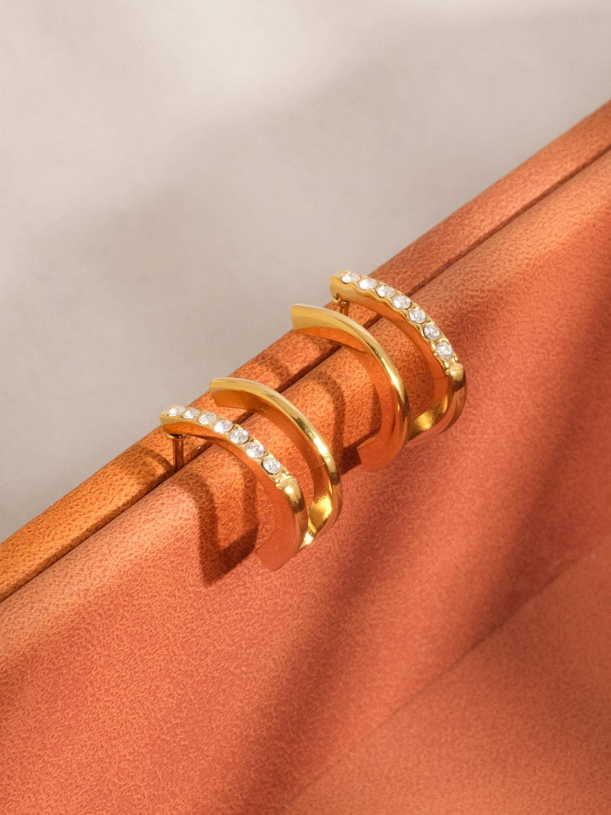 Sparkle & Shine Double Hoop Earrings - E99