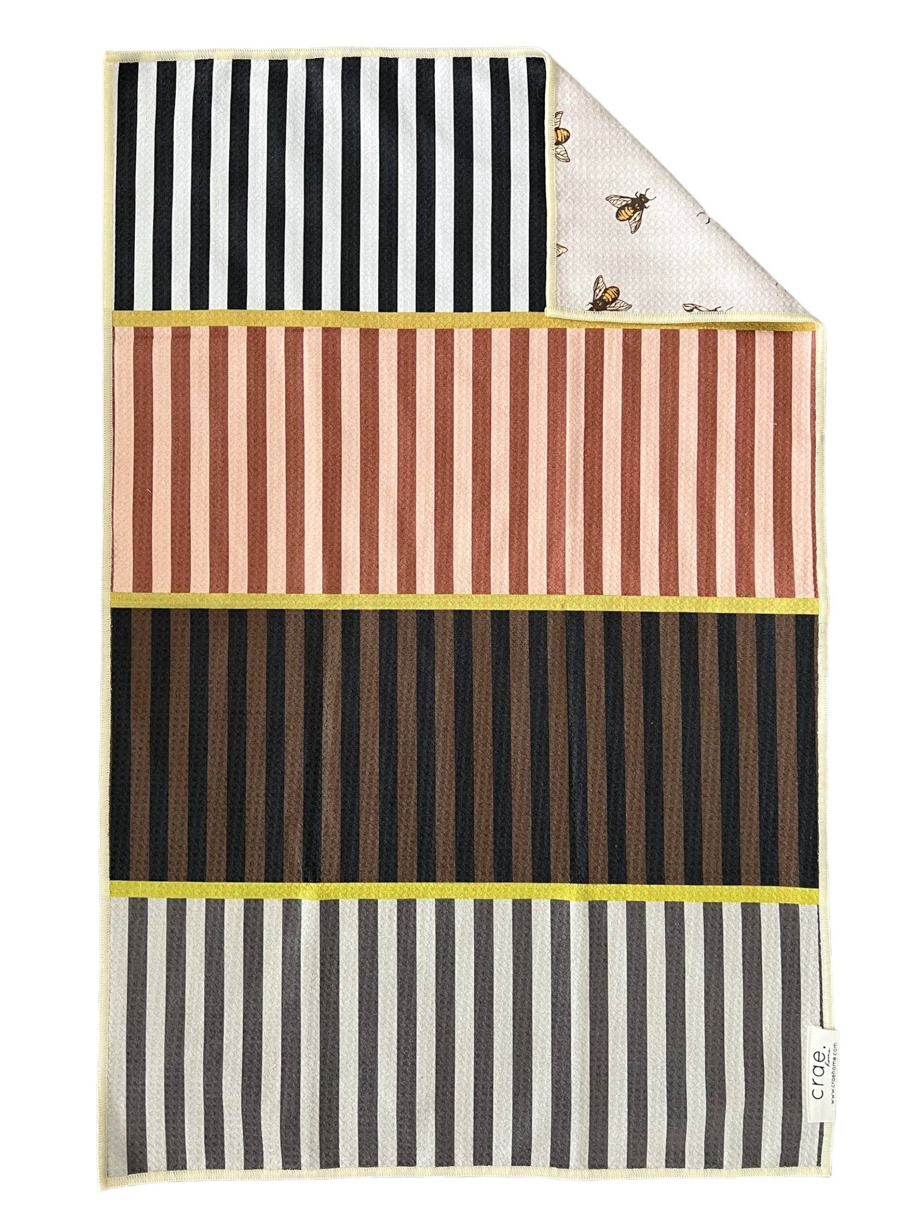 Milk and Honey: Reversible Hand Towel: Multi/Cream / Hand Towel
