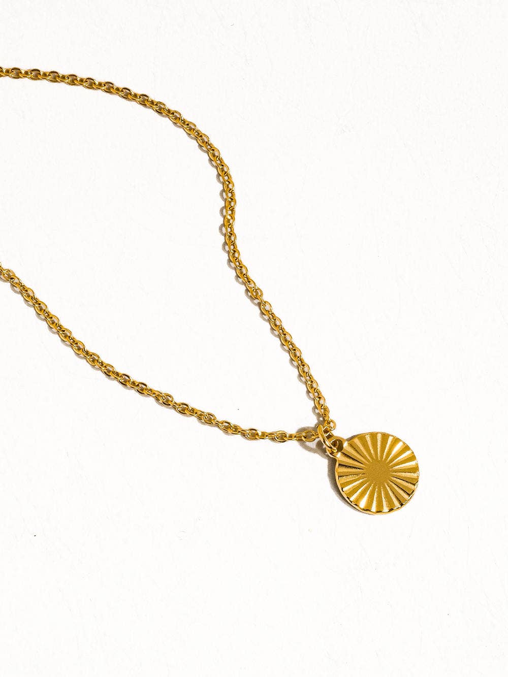 Round Sun Gaze Necklace - N130