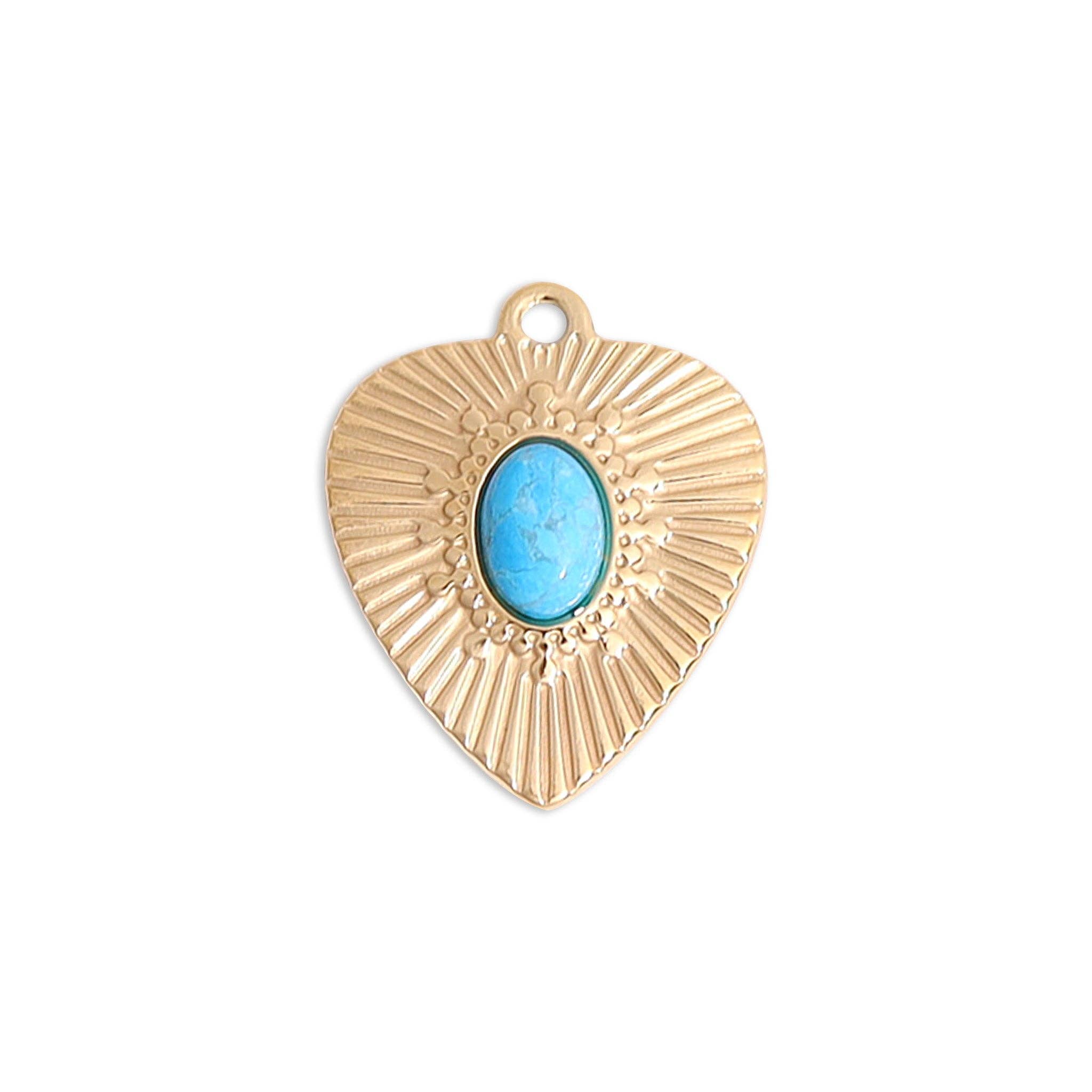 Turquoise Sunrise Charm - C100