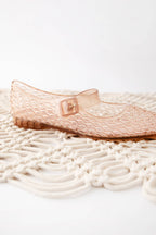 LISA Woven Jelly Mary Jane Flats: CAMEL