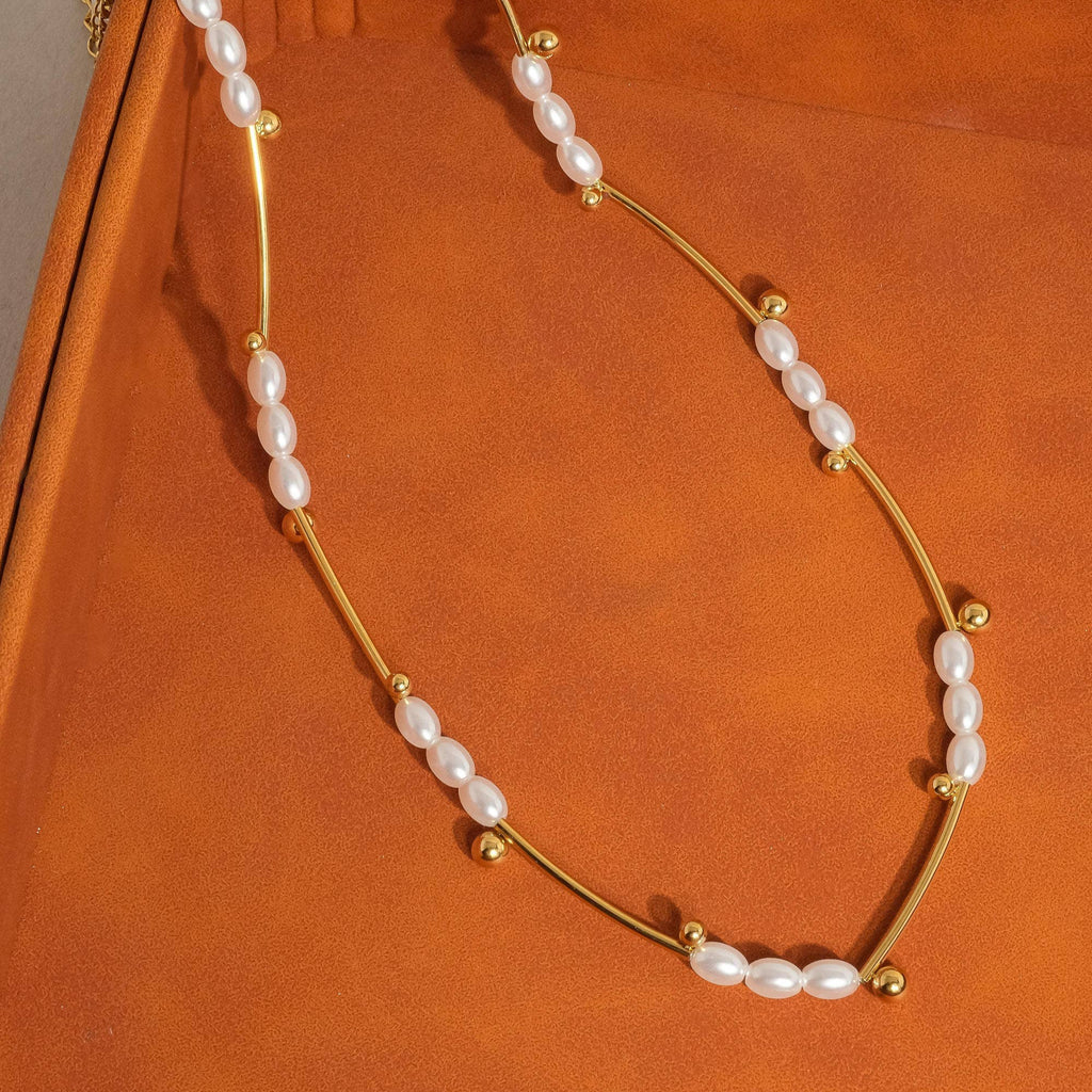 Mini Pearl Chain Necklace - N104