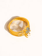 Golden Multi Stone Statement Ring - A53