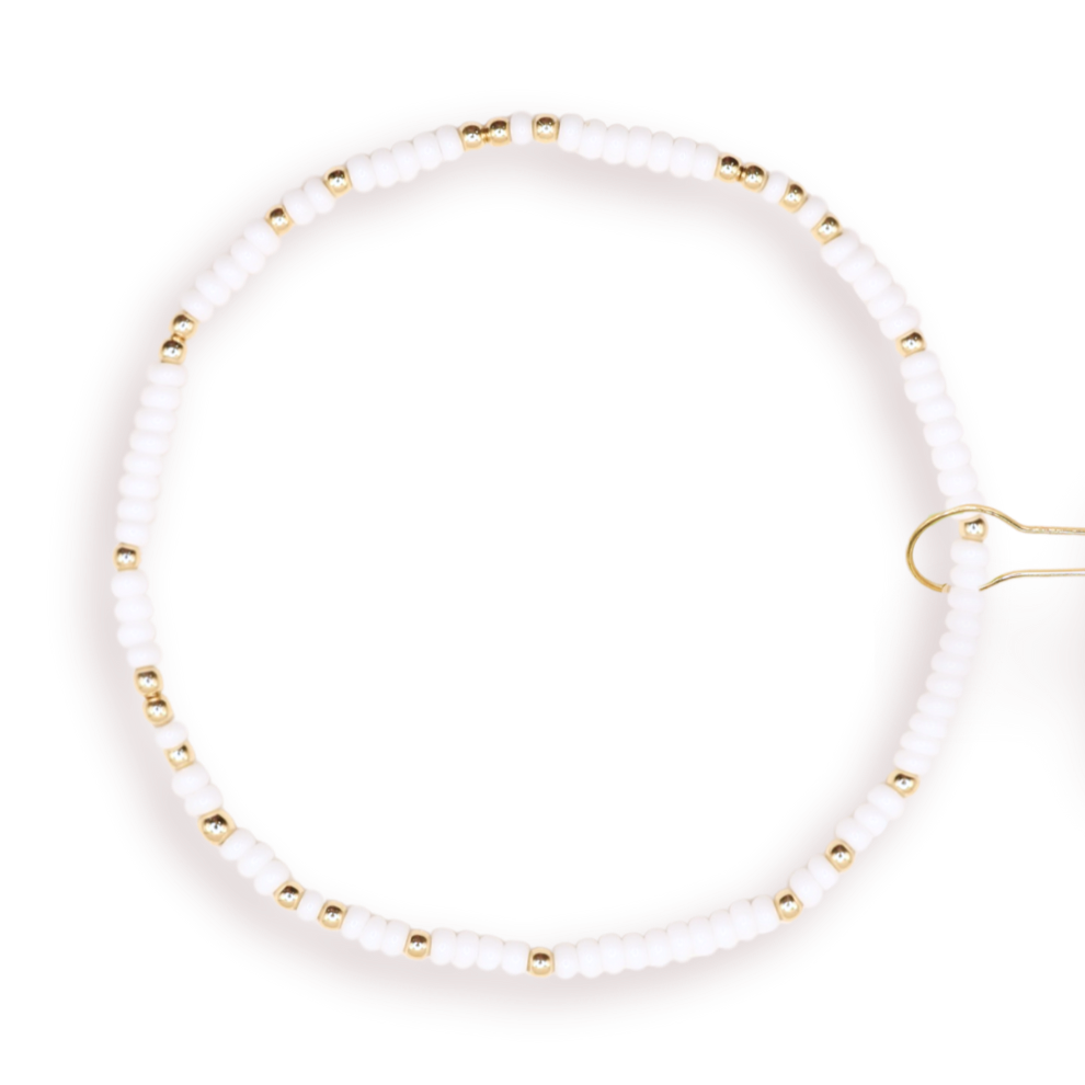 White Sprinkle Bracelet - S63