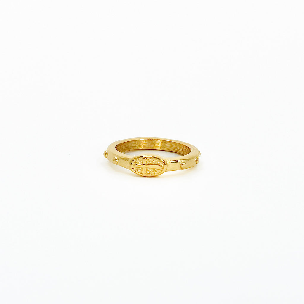 Golden Dot Ring - A21