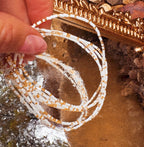 White Confetti  Anklet - K15