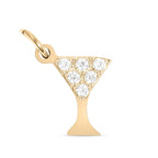 CZ Martini Glass Charm - C234