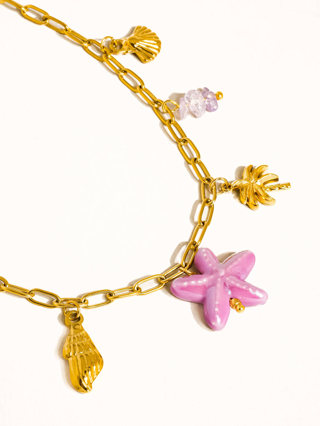 Seashell Soul Charm Necklace - N44