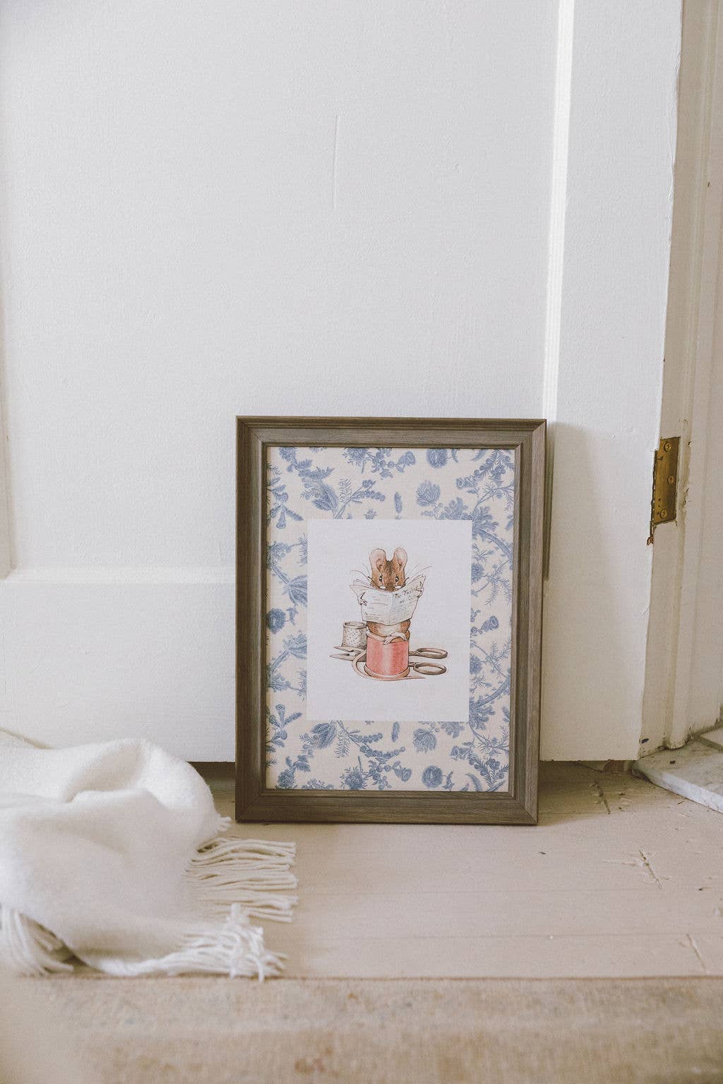 The Tailor of Gloucestor Framed Antique Art: 5x7