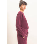 Waffle Knit Crew SET : ALPACA