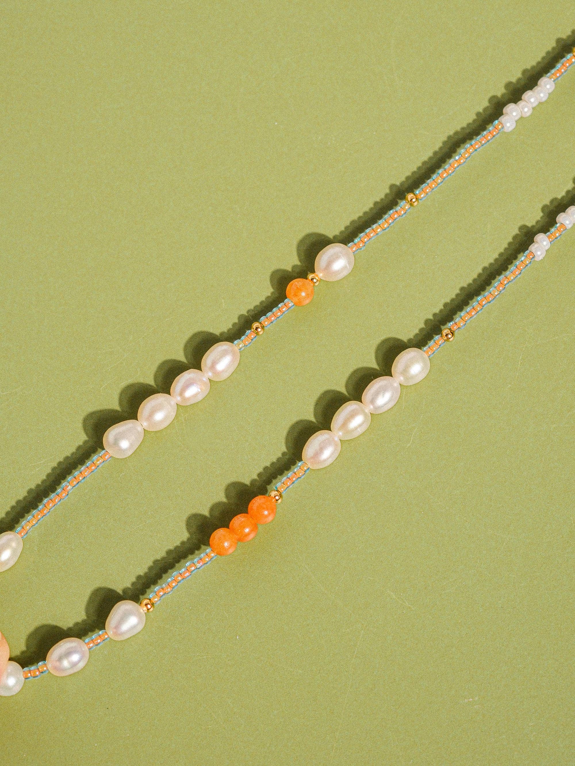 Citrus Pearl Necklace  - N57