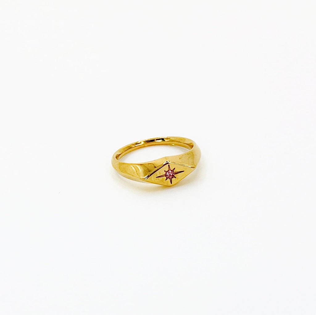 Blush Pink Diamond Ring -  A16