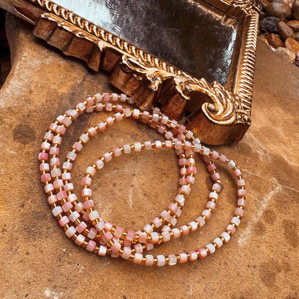 Rose Quartz Anklet - K18