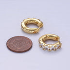 Radiance Rounded Huggies Earrings - E19