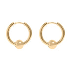 Sun Spot Huggie Hoop Earrings -E4