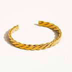 Braided Thin Bangle Cuff - SS4