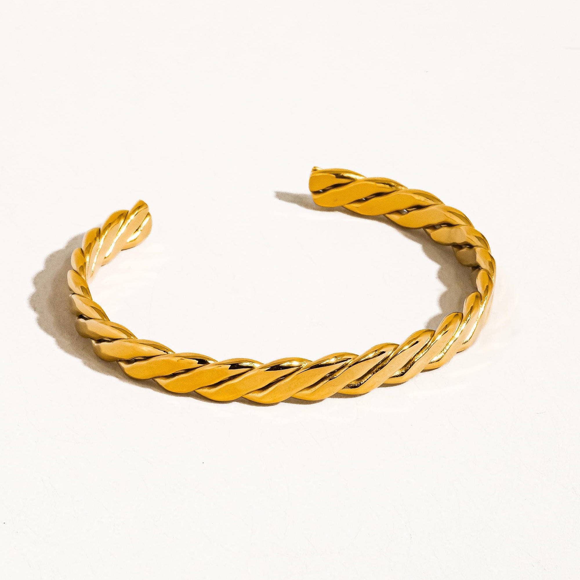 Braided Thin Bangle Cuff - SS4