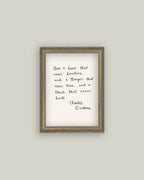 Have A Heart Framed Antique Print: 5x7