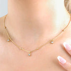 Dangle Stone Necklace - N26