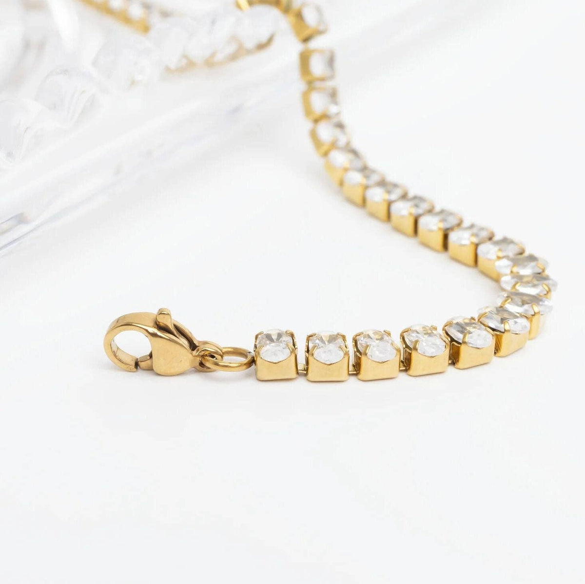 Oval Sparkle Tennis Bracelet - S121