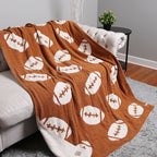 Football Patterned Throw Blanket: FC4