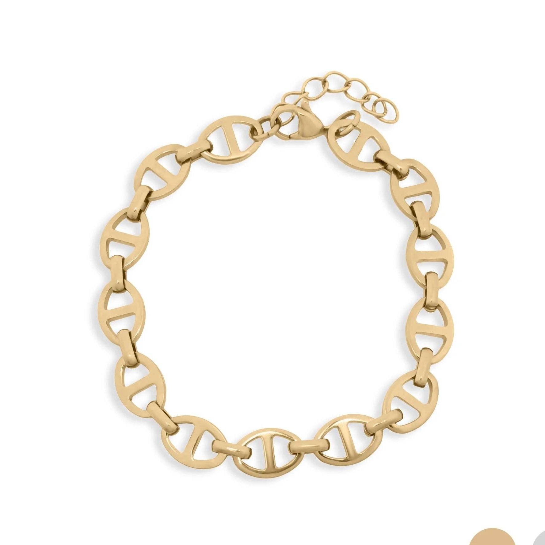 Thick Oval Chain Bracelet: S23