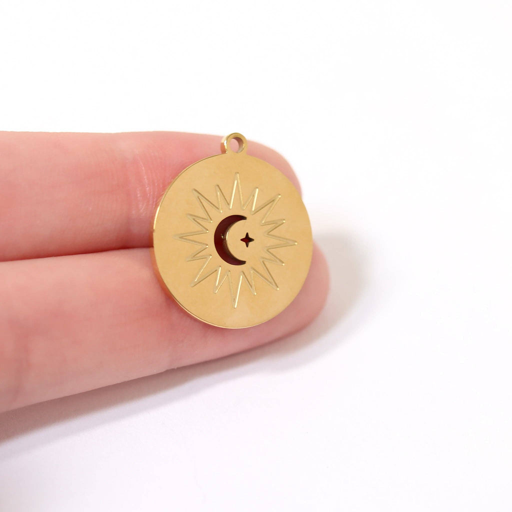 Mystical Sun + Moon Charm - C189