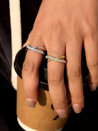 Silver Infinity Crossover Ring - A146