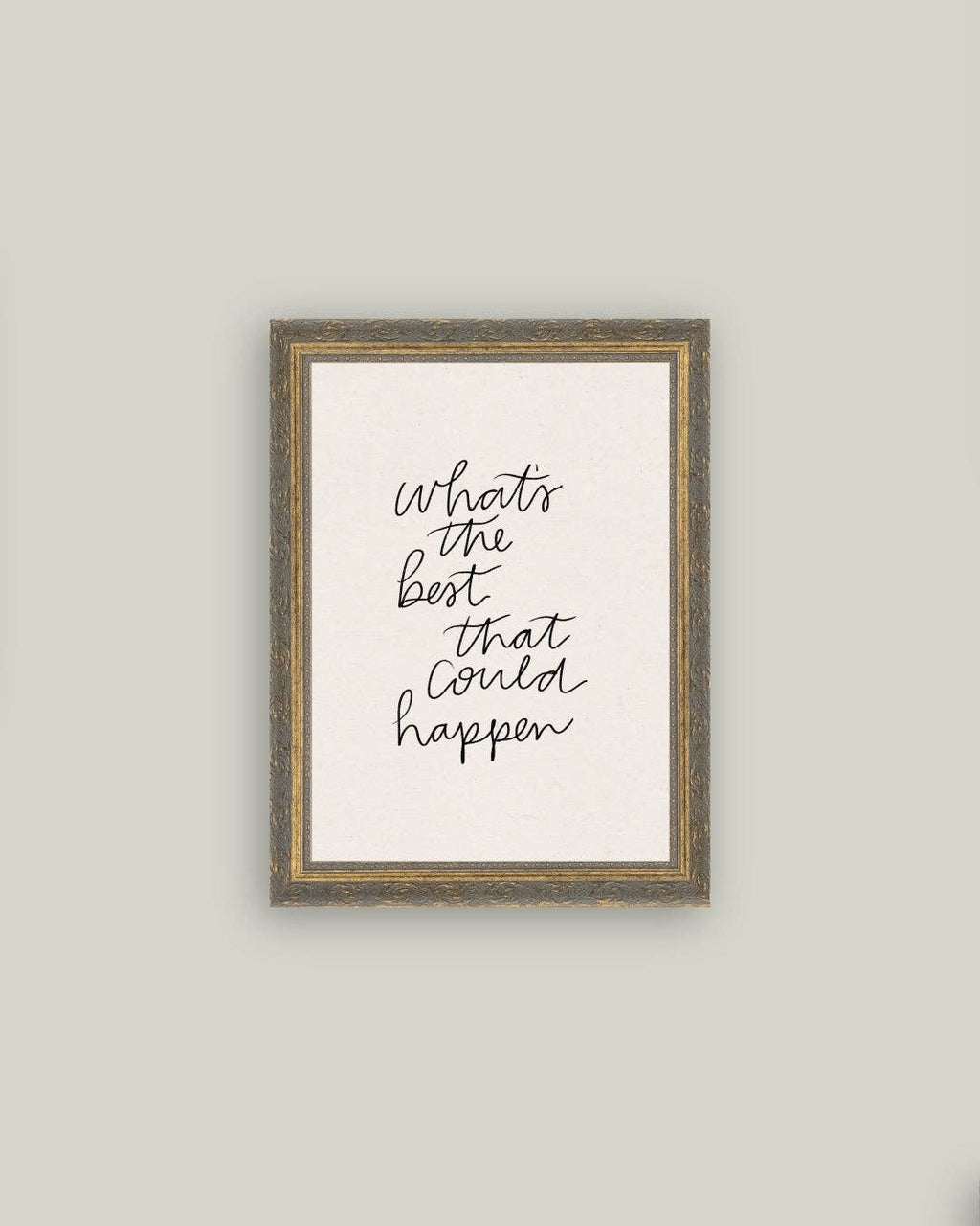 The Best That Could Happen Framed Antique Art: 5x7