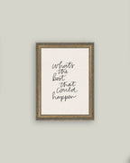 The Best That Could Happen Framed Antique Art: 5x7
