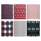 Holiday Pattern Swedish Dishcloths, Set of 6 - HDC