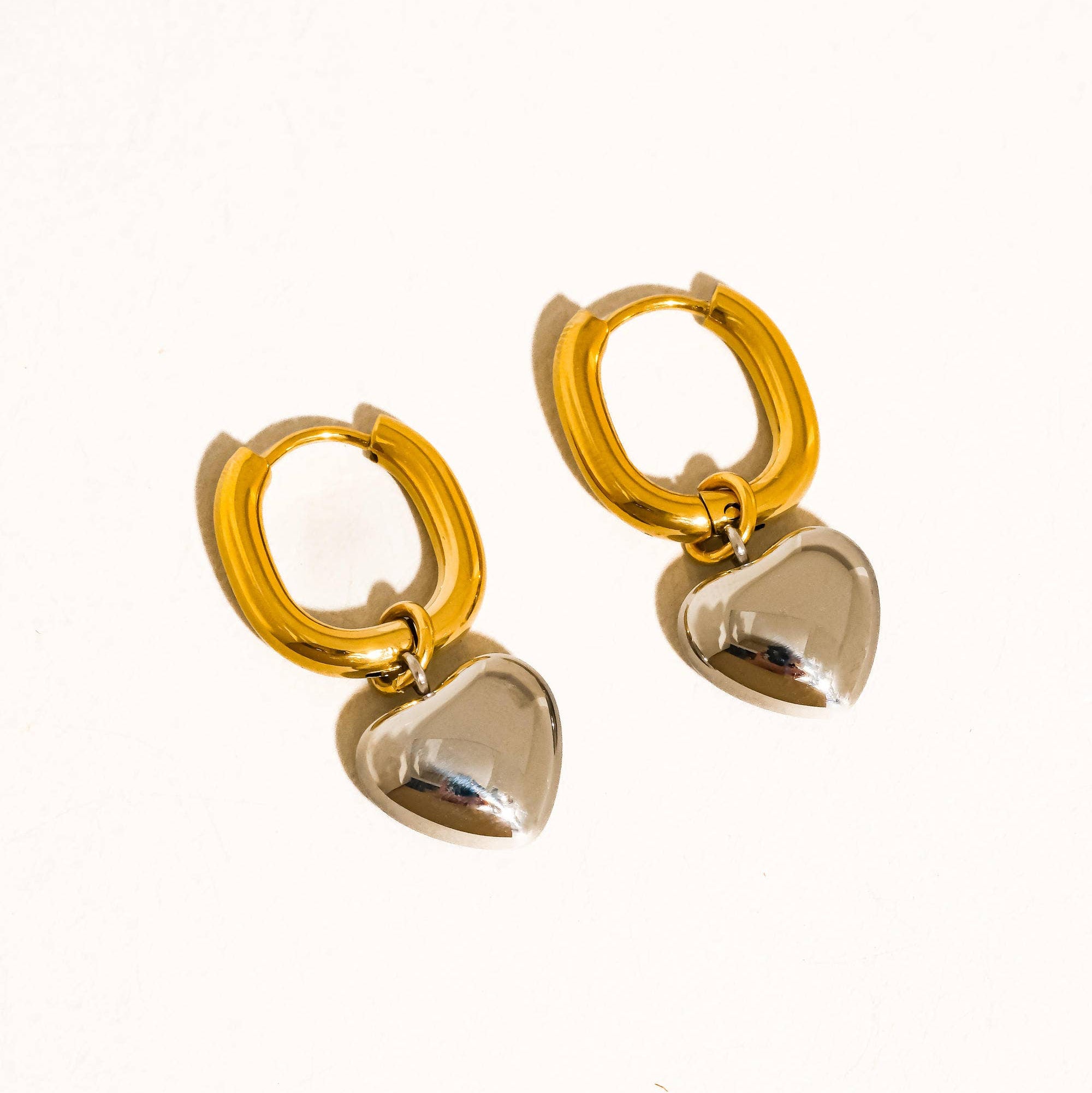 Two Loves Heart Earring: E48