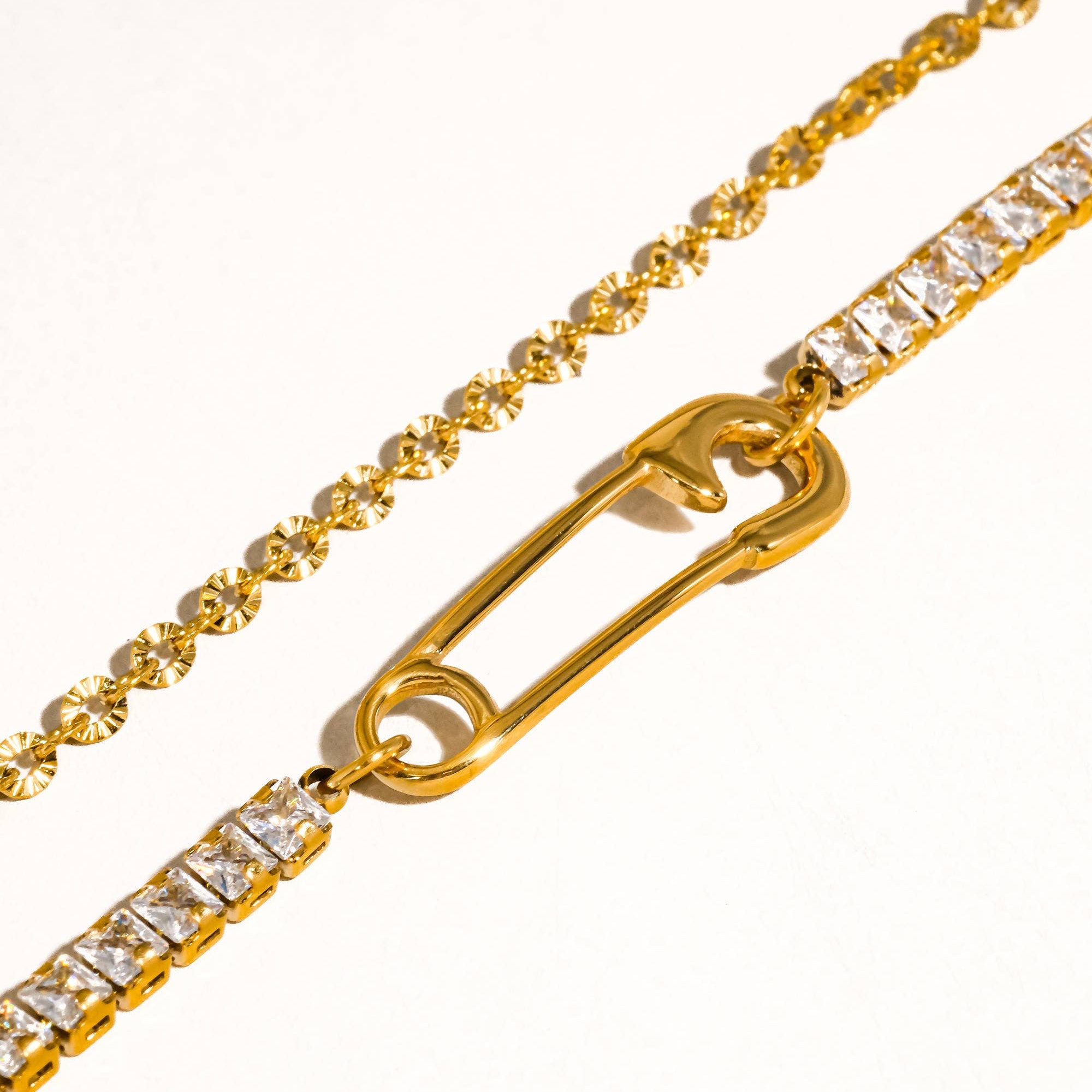 Glam Rhinestone Clip Bracelet: S128