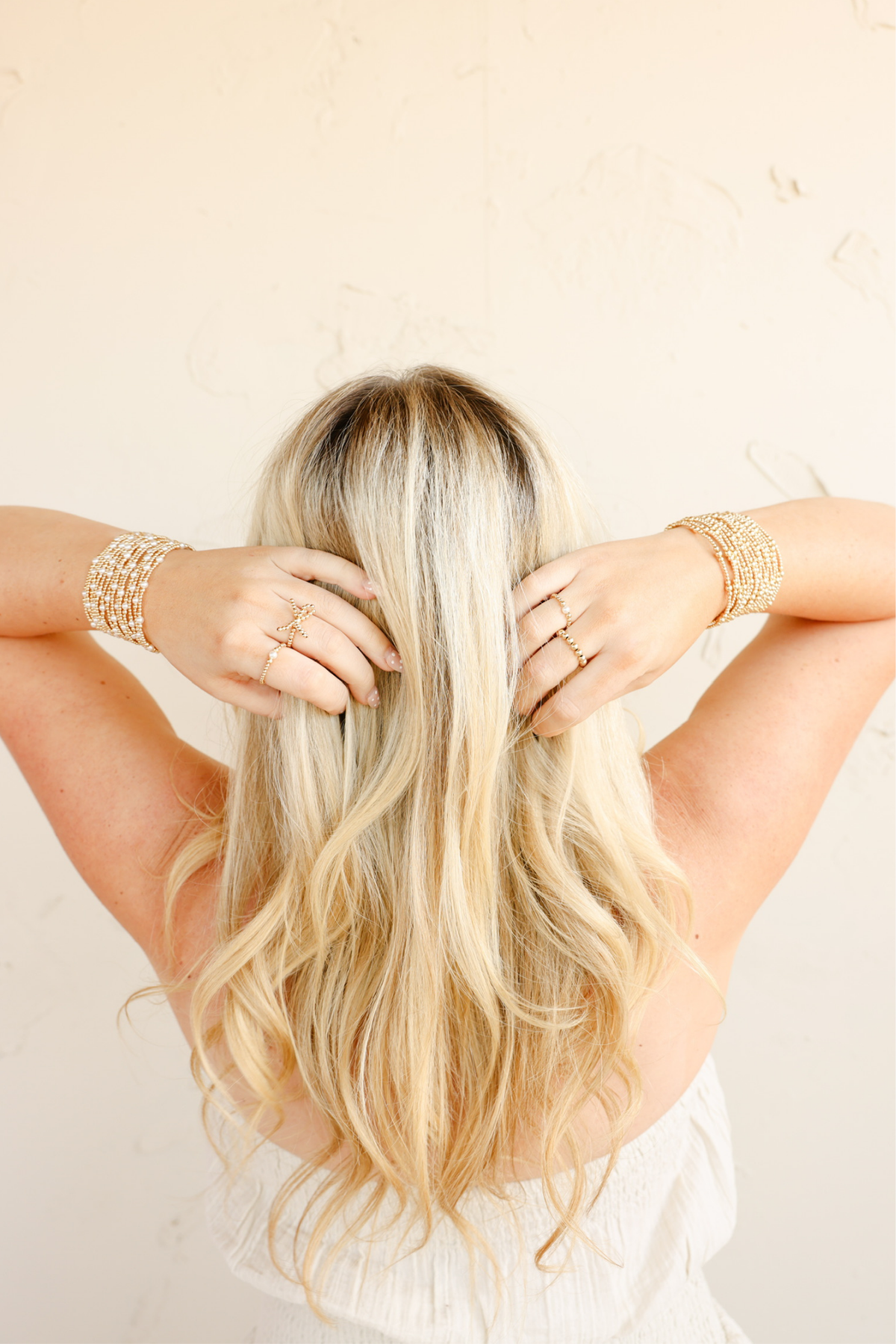 Dainty Sutton Bracelet in Gold: Extended 7.25 Inch