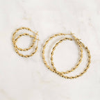 Twist Hoop (Small) Earrings - E98