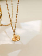 Round Sun Gaze Necklace - N130