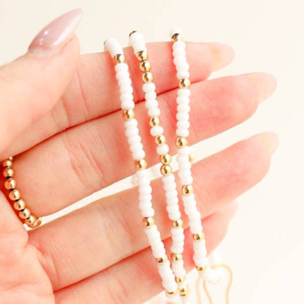 White Sprinkle Bracelet - S63