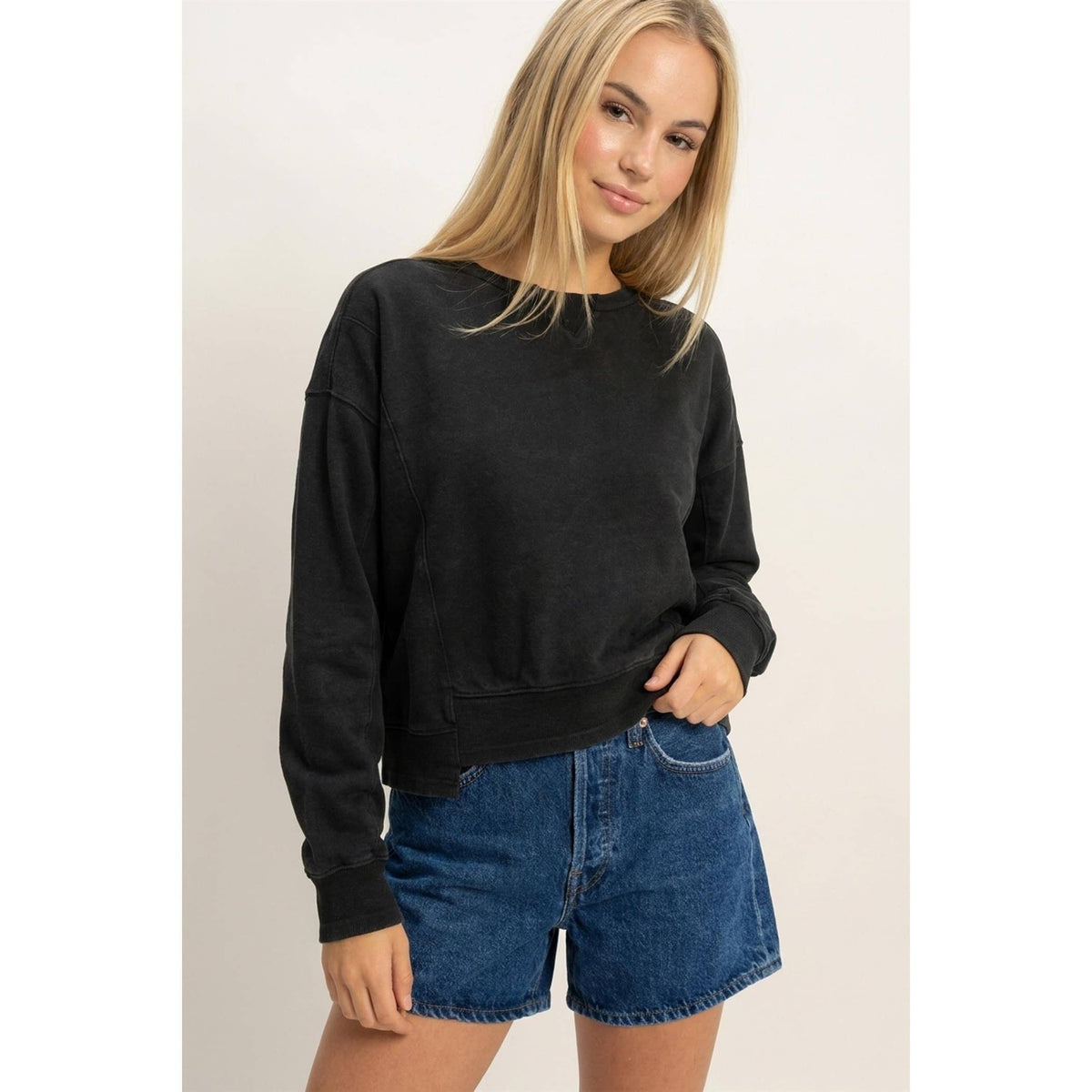 Acid Wash SET DOUBLE ZERO : BLACK