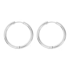 Everyday Silver Hoop (large 22mm) Earrings - E118