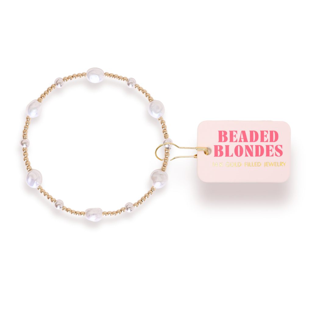 Maggie Bracelet in Gold with Silver: Standard 6.75 Inch