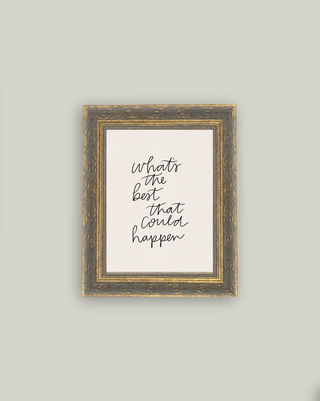 The Best That Could Happen Framed Antique Art: 5x7