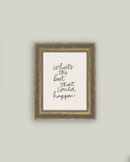 The Best That Could Happen Framed Antique Art: 5x7