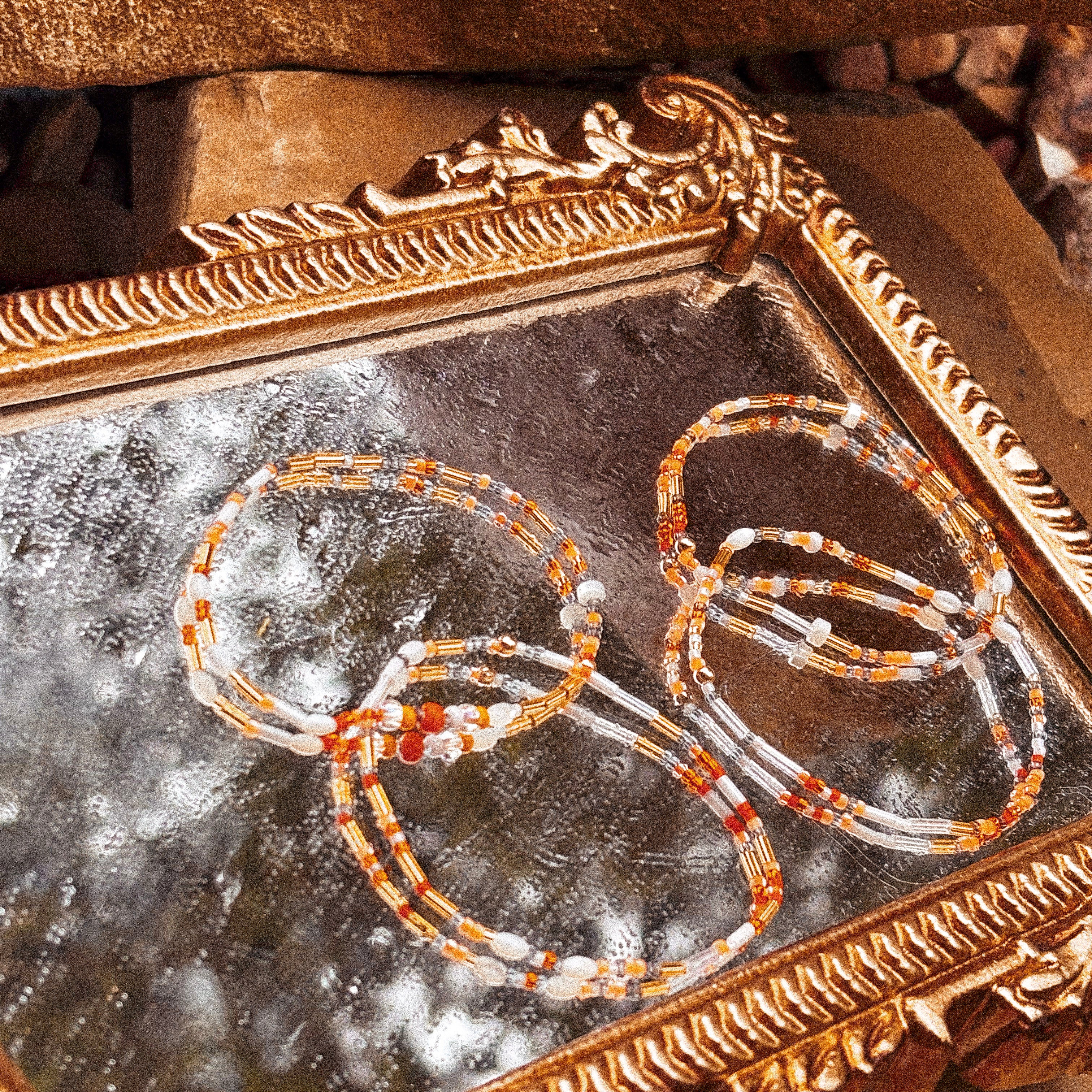 Orange & White Cutie Bracelet - S34