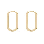 Oval Huggie Earrings - E109