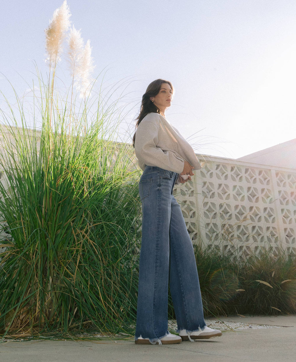 TUMMY CONTROL 90'S VINTAGE SUPER HIGH RISE LOOSE LV1210M: MEDIUM DENIM