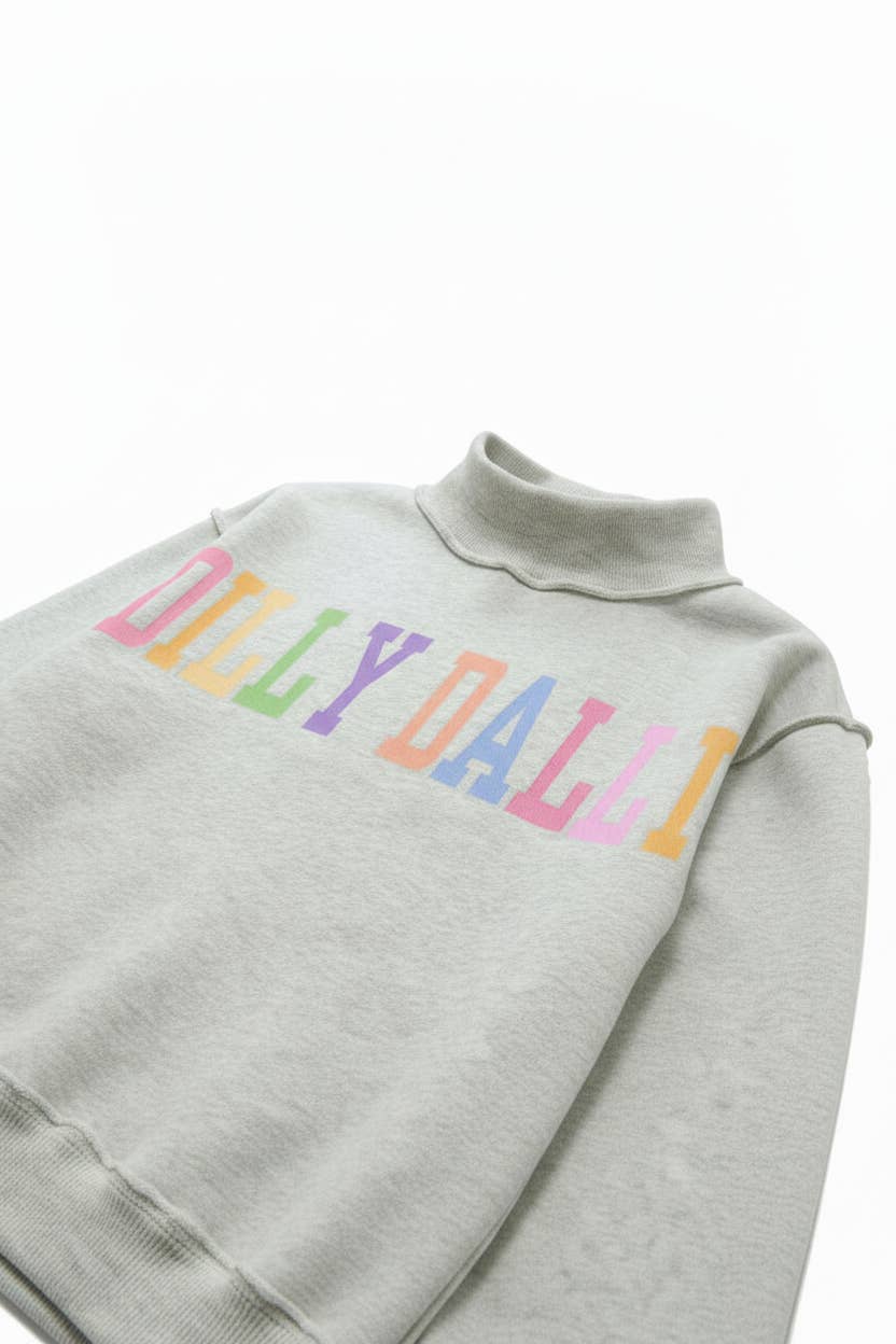 DILLYDALLY | Graphic Reversible Sweatshirt: Butter yellow