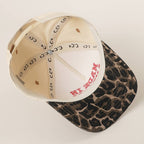 MADE IN AMERICA 3D Embroidered Two-Tone Leopard Brim Trucker: H4
