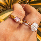 Blush Pink Fancy Ring - A17