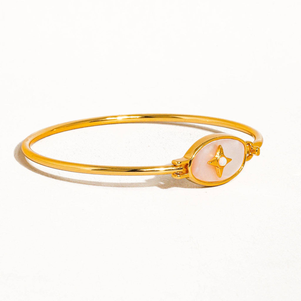 Vintage Star Shell Bangle - SS2