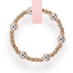 June Ring in Gold with Silver - B42